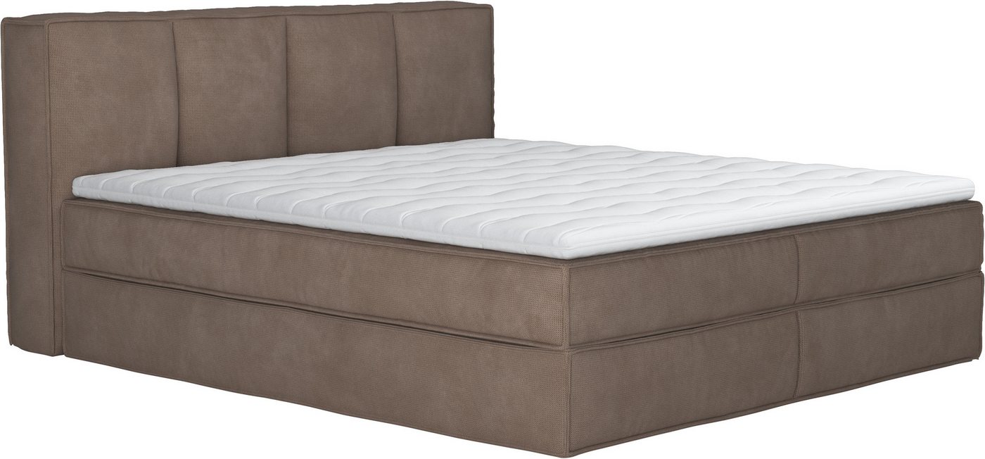 Home affaire Boxspringbett Milano, Boxbett inkl. Topper, 2 Matratzen, Härtegrade H2, H3 und H4 wählbar von Home affaire