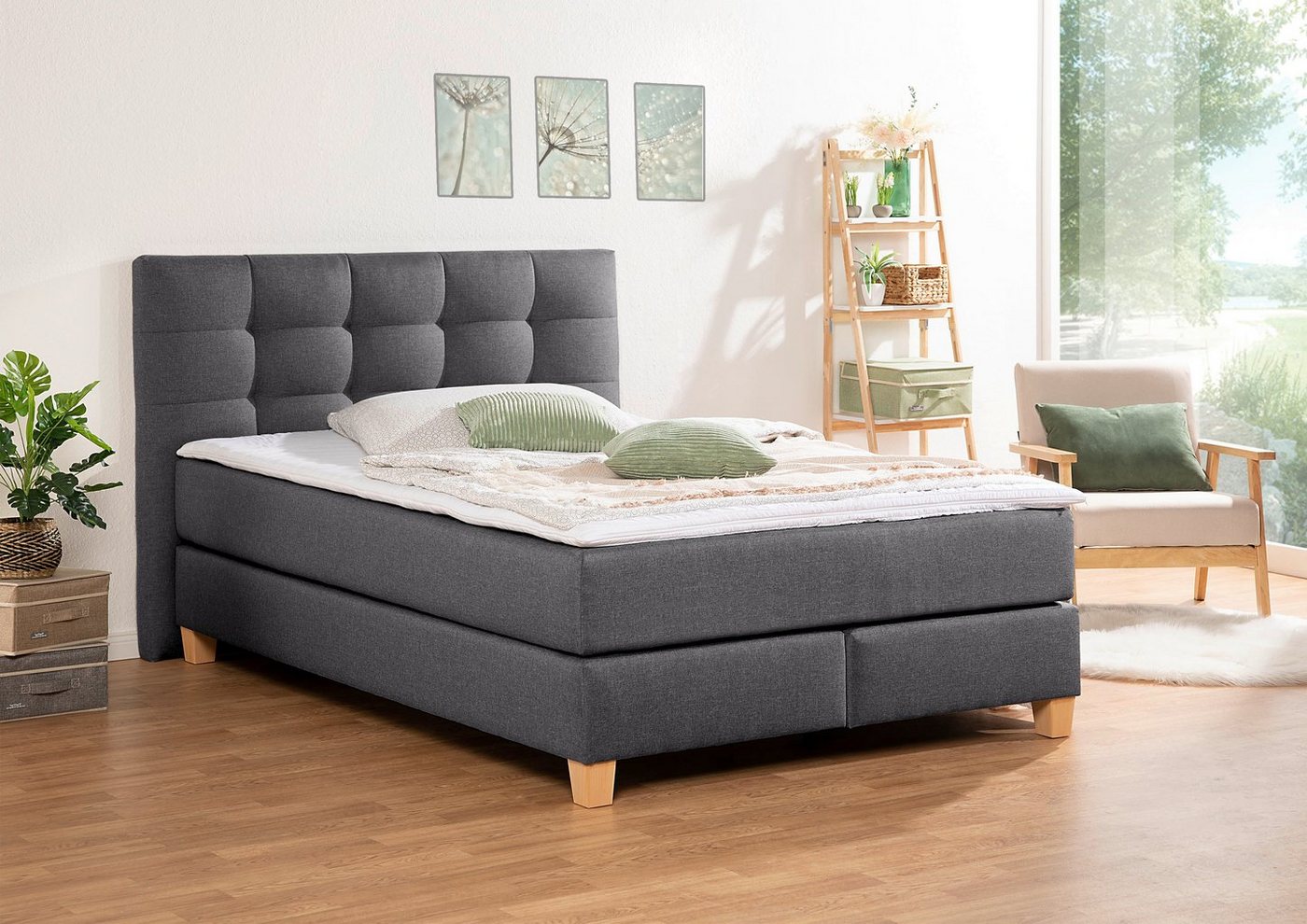 Home affaire Boxspringbett Moulay, inkl. Topper, in 3 Härtegraden, TFK auch in Härtegrad 4 Home affaire Boxspringbett Moulay, inkl. Topper, in 3 Härtegraden, TFK auch in Härtegrad 4 von Home affaire