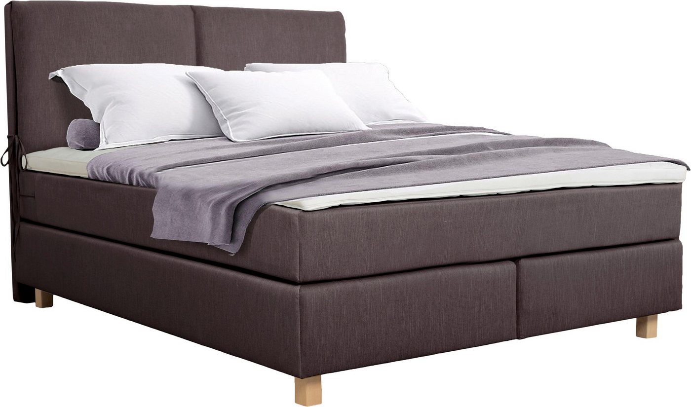 Home affaire Boxspringbett Nele, inkl. Topper im schlichtem Design von Home affaire