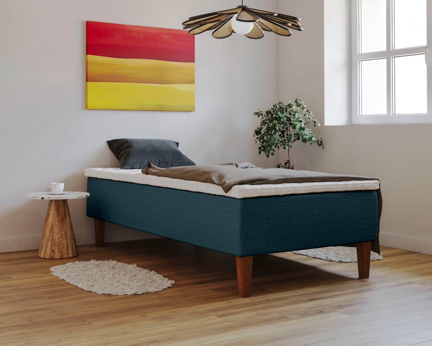 Home affaire Boxspringbett Osterberg, mit Taschen-Federkernunterbox von Home affaire