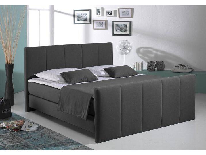 Home affaire Boxspringbett Portland, in 3 Breiten, 3 Matratzenarten und 2 Härtegraden, incl. Topper, grau, 7-Zonen-Tonnentaschen-Federkernmatratze Home affaire Boxspringbett Portland, in 3 Breiten, 3 Matratzenarten und 2 Härtegraden, incl. Topper, grau, 7-Zonen-Tonnentaschen-Federkernmatratze von Home-affaire