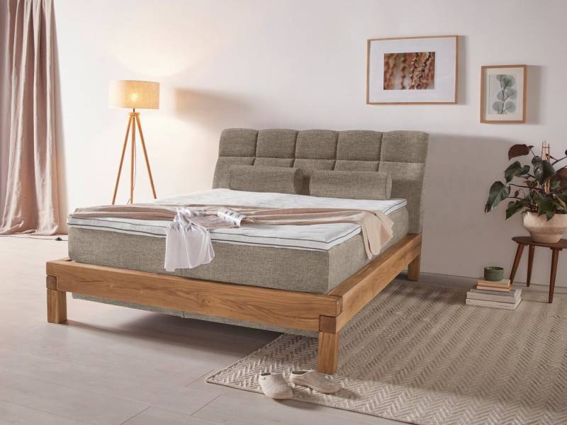 Home affaire Boxspringbett Villads, Liegefläche: 160/200 cm aus Balkeneiche, Inside-Boxspring-Unterbau von Home affaire