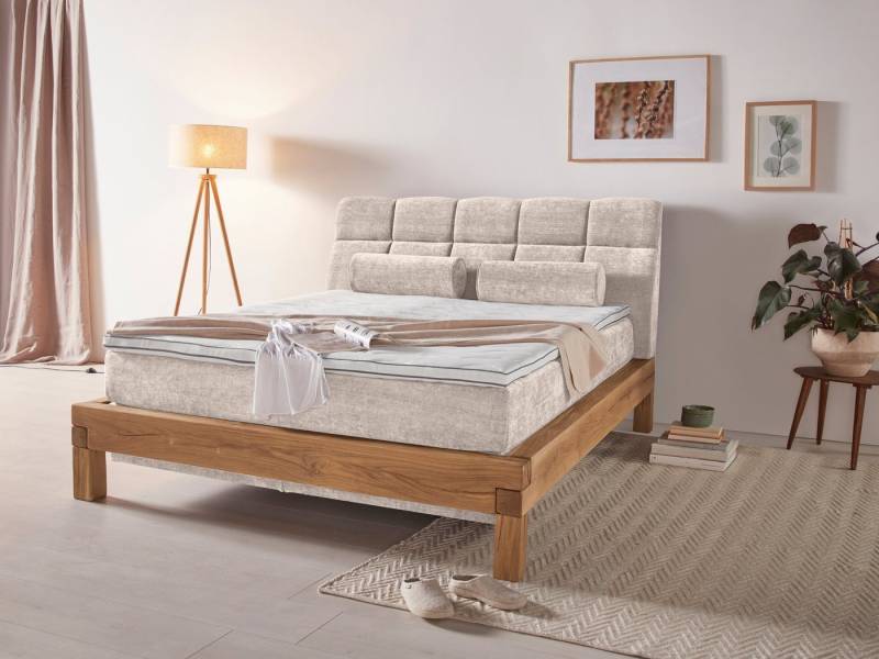 Home affaire Boxspringbett Villads, Liegefläche: 160/200 cm aus Balkeneiche, Inside-Boxspring-Unterbau von Home affaire