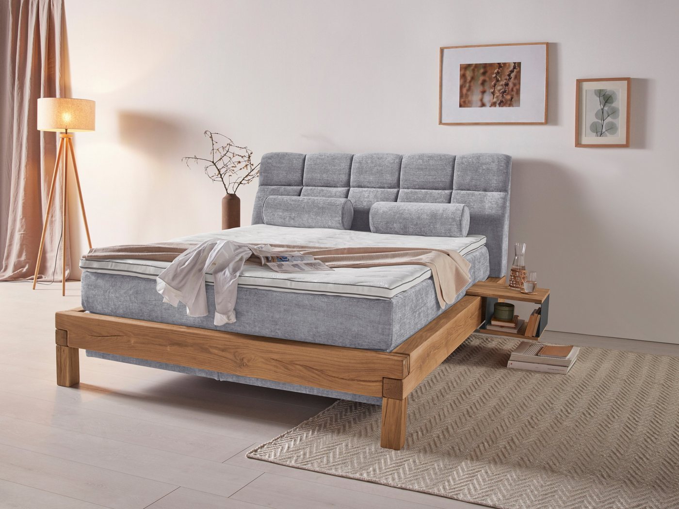 Home affaire Boxspringbett Villads, Liegefläche: 160/200 cm aus Balkeneiche, Inside-Boxspring-Unterbau Home affaire Boxspringbett Villads, Liegefläche: 160/200 cm aus Balkeneiche, Inside-Boxspring-Unterbau von Home affaire