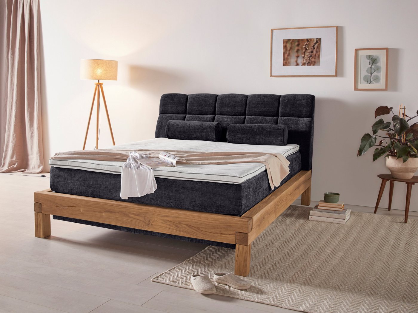Home affaire Boxspringbett Villads, Liegefläche: 160/200 cm aus Balkeneiche, Inside-Boxspring-Unterbau Home affaire Boxspringbett Villads, Liegefläche: 160/200 cm aus Balkeneiche, Inside-Boxspring-Unterbau von Home affaire