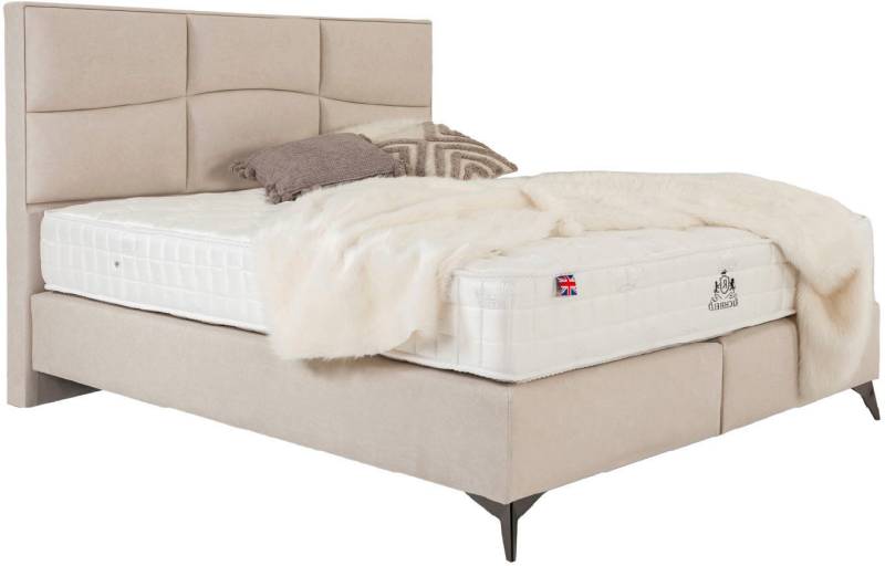 Home affaire Boxspringbett Violette erhältlich in den Breite 160, 180 & 200cm, inkl. Topper und extra dicker Taschen-Federkernmatratze von Home affaire