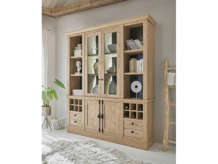 Home affaire Buffet Cornwall, Küchenschrank im Landhausstil, Anrichte, Eiche Dekor (1-St) Metallgriffe, 193 cm breit, viel Stauraum von Home-affaire
