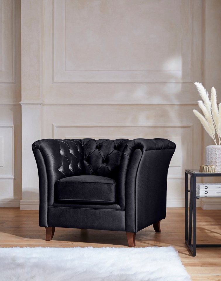 Home affaire Chesterfield-Sessel Reims, mit echter Chesterfield-Knopfheftung, hochwertige Verarbeitung von Home affaire