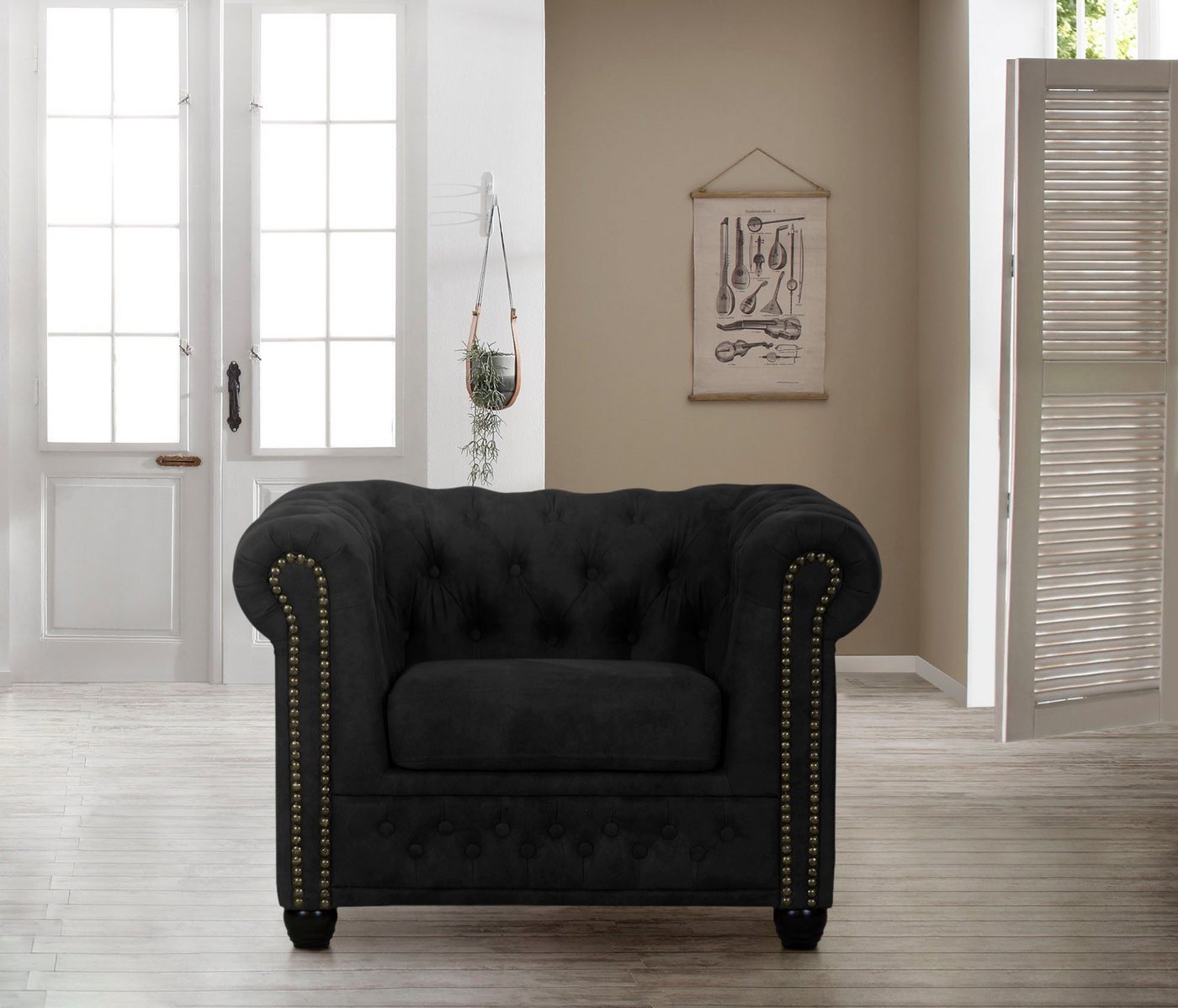 Home affaire Chesterfield-Sessel Rysum, passend zur Serie Rysum" B/T/H: 94/86/72 cm" von Home affaire