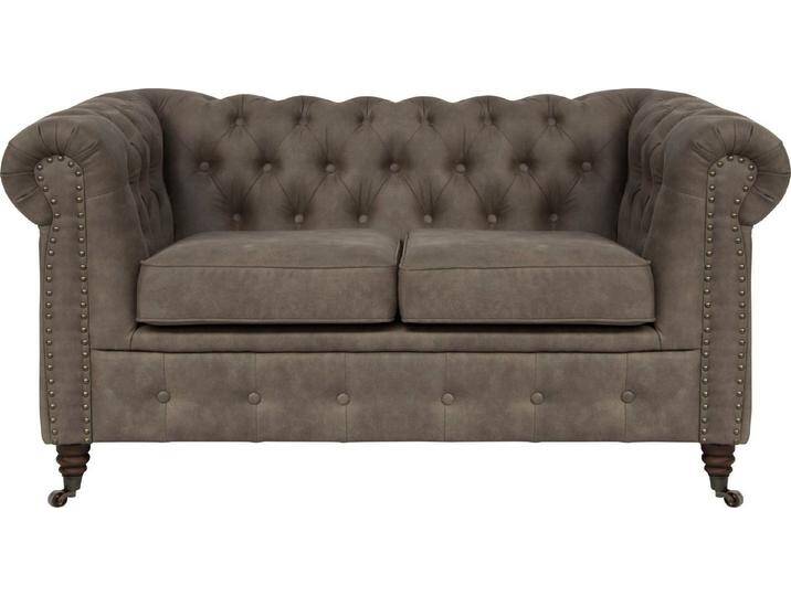 Home affaire Chesterfield-Sofa Aarburg, aufwändige Knopfheftung und Ziernägel im Chesterfield-Design, grau, stein Home affaire Chesterfield-Sofa Aarburg, aufwändige Knopfheftung und Ziernägel im Chesterfield-Design, grau, stein von Home-affaire