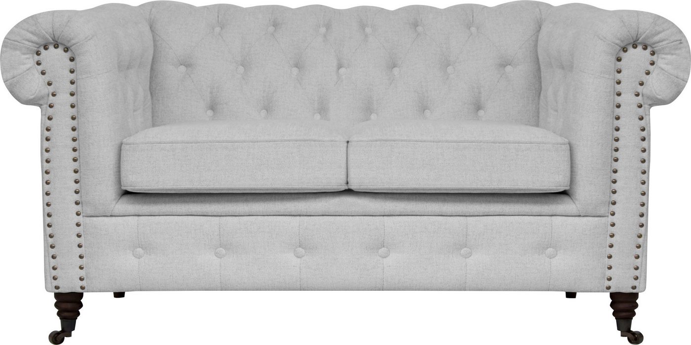 Home affaire Chesterfield-Sofa Aarburg, aufwändige Knopfheftung und Ziernägel im Chesterfield-Design von Home affaire