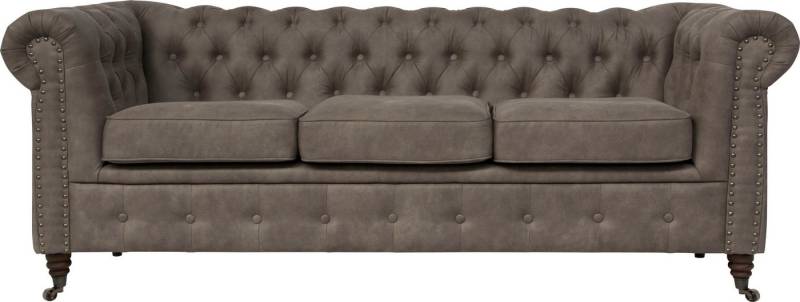 Home affaire Chesterfield-Sofa Aarburg, aufwändige Knopfheftung und Ziernägel im Chesterfield-Design von Home affaire