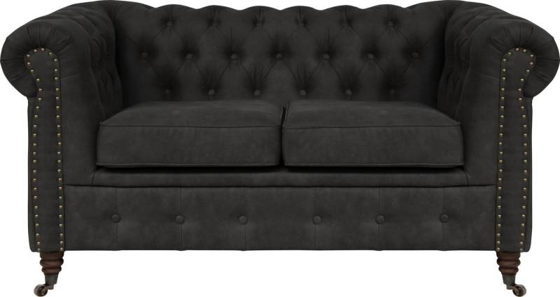 Home affaire Chesterfield-Sofa Aarburg, aufwändige Knopfheftung und Ziernägel im Chesterfield-Design von Home affaire