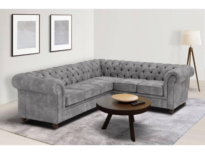 Home affaire Chesterfield-Sofa Chesterfield Ecksofa, auch in Leder L-Form, hochwertige Knopfheftung, langer Schenkel links oder rechts wählbar Home affaire Chesterfield-Sofa Chesterfield Ecksofa, auch in Leder L-Form, hochwertige Knopfheftung, langer Schenkel links oder rechts wählbar von Home-affaire