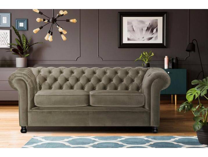 Home affaire Chesterfield-Sofa Chesterfield Home 3-Sitzer B/T/H: 192/87/75 cn, mit edler Knopfheftung und typischen Armlehnen, braun Home affaire Chesterfield-Sofa Chesterfield Home 3-Sitzer B/T/H: 192/87/75 cn, mit edler Knopfheftung und typischen Armlehnen, braun von Home-affaire