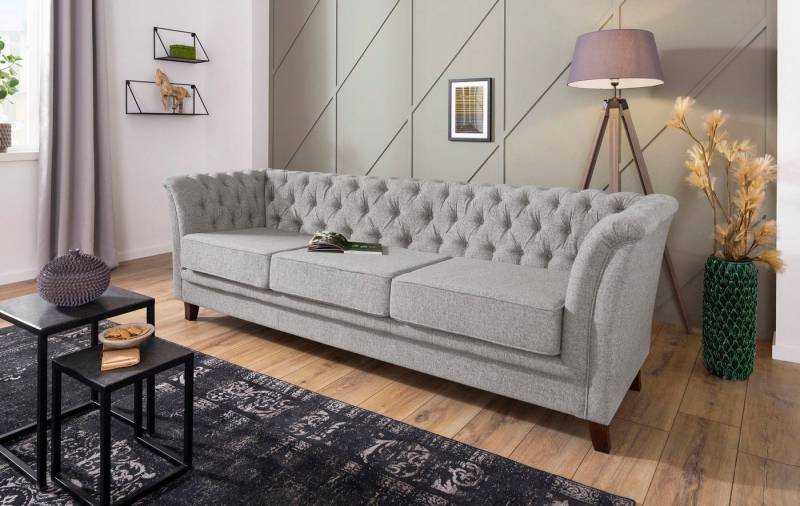 Home affaire Chesterfield-Sofa Dover, aufwändige Knopfheftung in Chesterfield-Optik von Home affaire