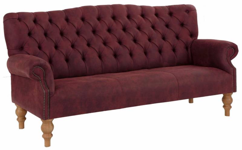 Home affaire Chesterfield-Sofa Lord, mit echter Chesterfield-Knopfheftung und Ziernägeln von Home affaire