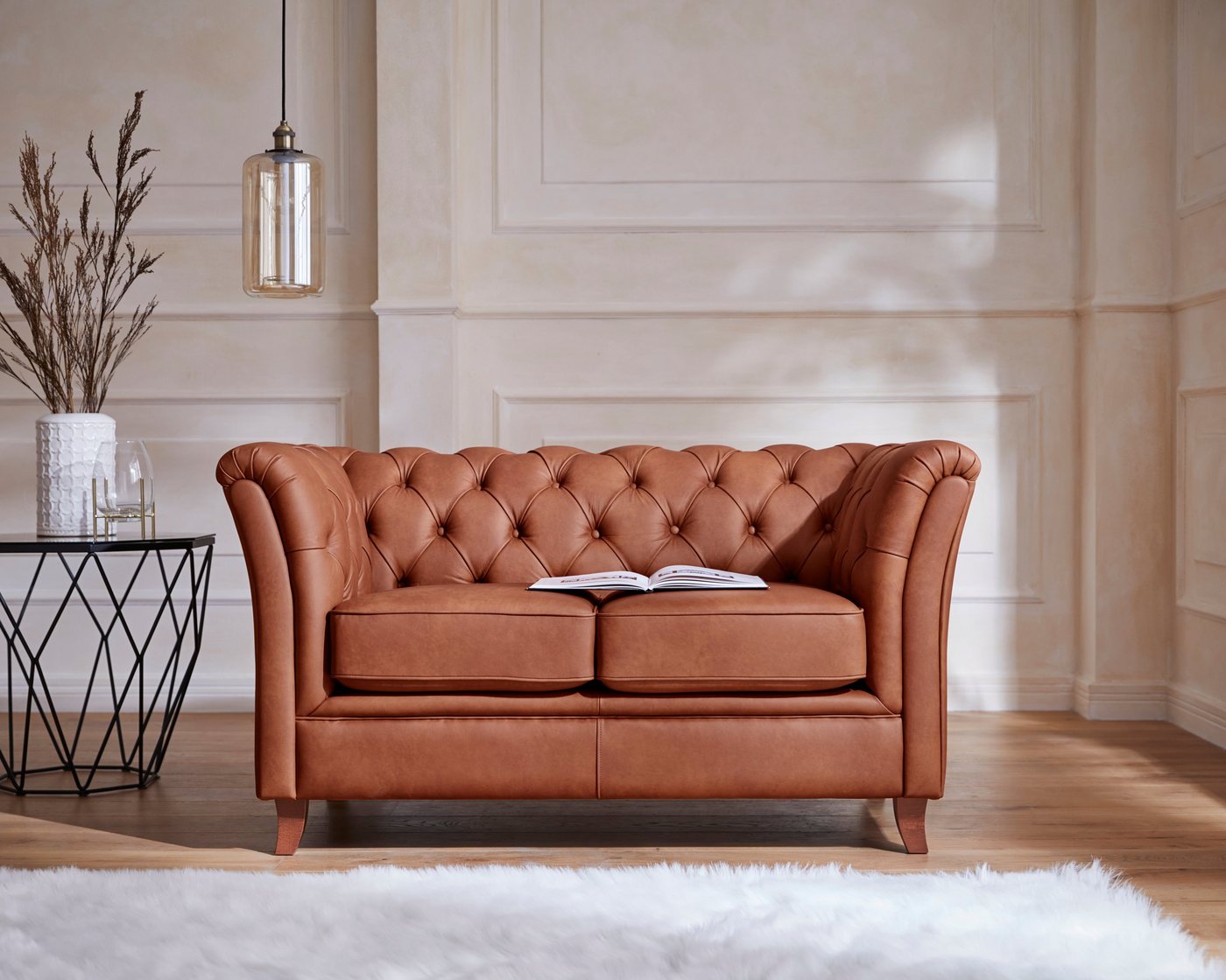 Home affaire Chesterfield-Sofa Reims, mit echter Chesterfield-Knopfheftung, hochwertige Verarbeitung von Home affaire