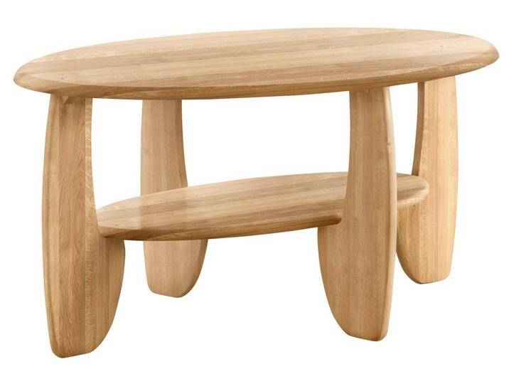 Home affaire Couchtisch, aus Massivholz Wildeiche oder Kernbuche FSC®-zertifiziert, beige, Wildeiche, wildeiche von Home-affaire