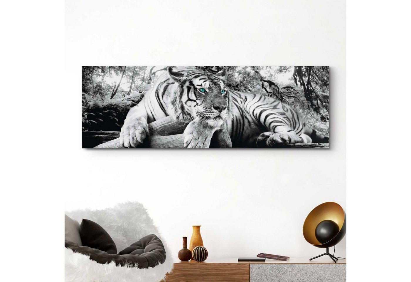 Home affaire Deco-Panel Tiger guckt dich an von Home affaire