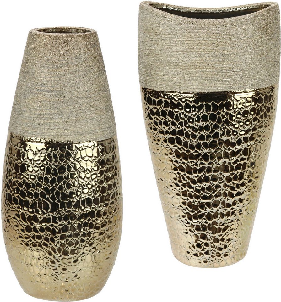 Home affaire Dekovase Keramik-Vasen (Set, 2 St) von Home affaire
