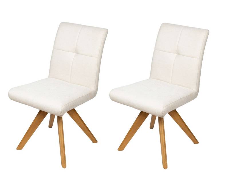 Home affaire Drehstuhl Ida Polsterstuhl, Küchenstuhl, 4-Fußstuhl (2 St), 180° drehbar, mit automatischer Rückstellung von Home affaire