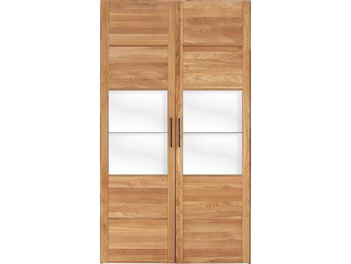 Home affaire Drehtürenschrank Chamara aus massivem Eichenholz, in unterschiedlichen Breiten, Höhe 218 cm, beige von Home-affaire