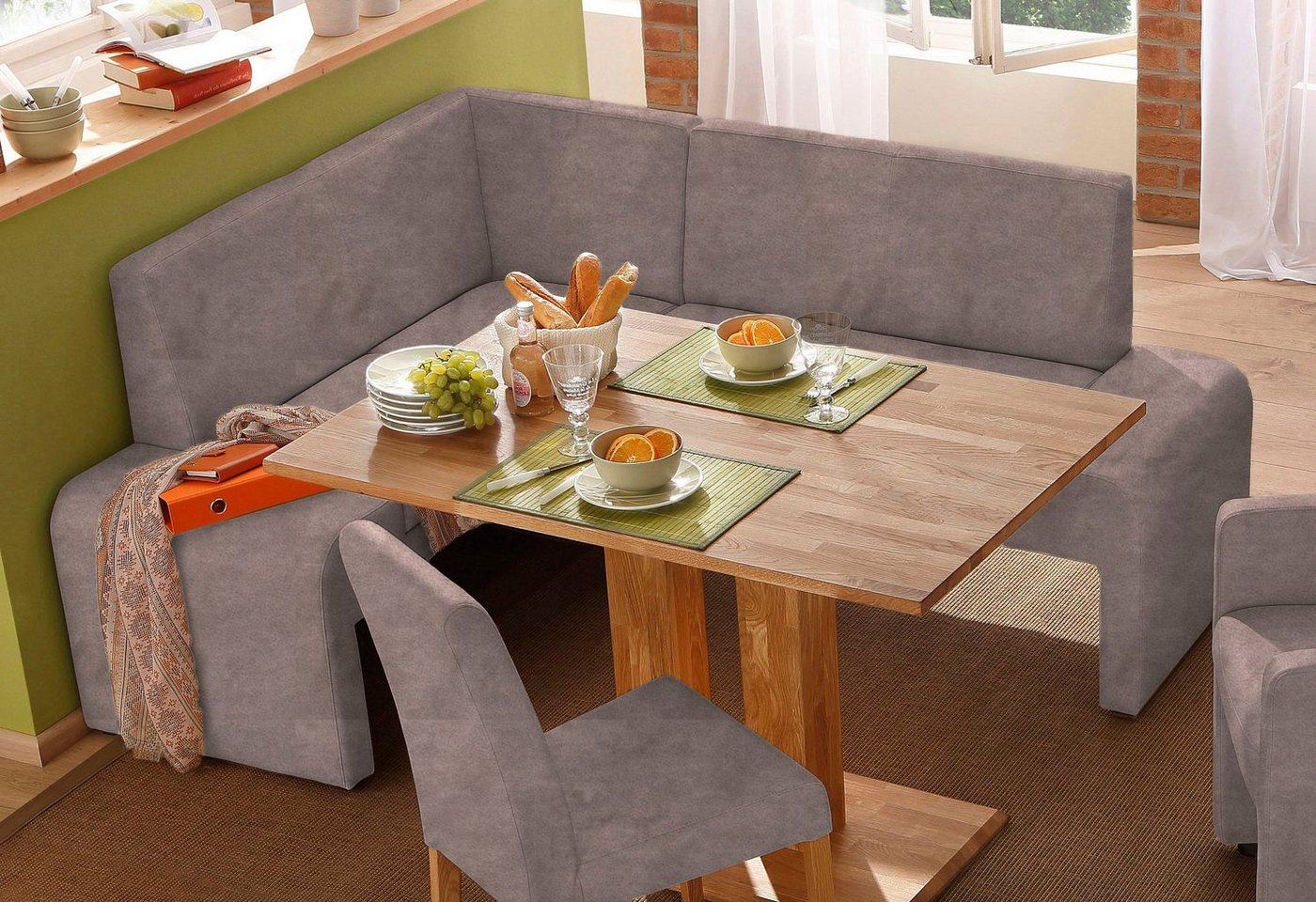 Home affaire Eckbank Bologna, in 2 Größen (langer Schenkel 180 oder 200 cm), verschiedene Qualitäten von Home affaire
