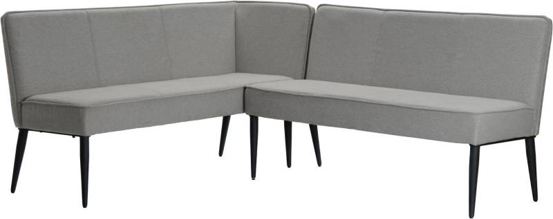 OTTO home Eckbank Lenzrose, (Esszimmerbank, Bank), mit Taschenfederkern, schwarzes Metallgestell, Breite 202 cm von OTTO home