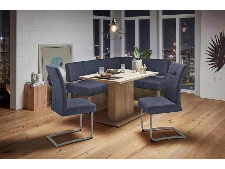 Home affaire Eckbank Rab, in 2 Breiten (180 oder 200 cm), Bezug in verschiedenen Qualitäten, blau, langer Schenkel links, dunkelblau (Capulet 4010) von Home-affaire