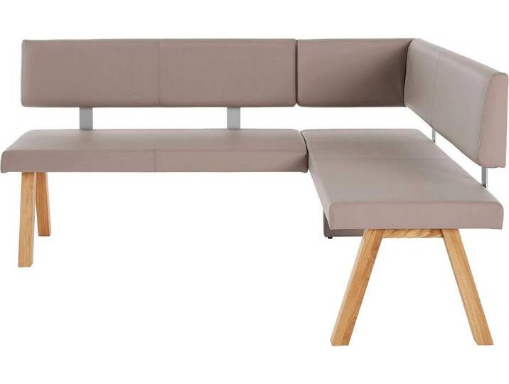 Home affaire Eckbank Rio, Massivholz in Eiche geölt, Esszimmerbank bequem gepolstert, grau, Kunstleder, langer Schenkel links, taupe Home affaire Eckbank Rio, Massivholz in Eiche geölt, Esszimmerbank bequem gepolstert, grau, Kunstleder, langer Schenkel links, taupe von Home-affaire