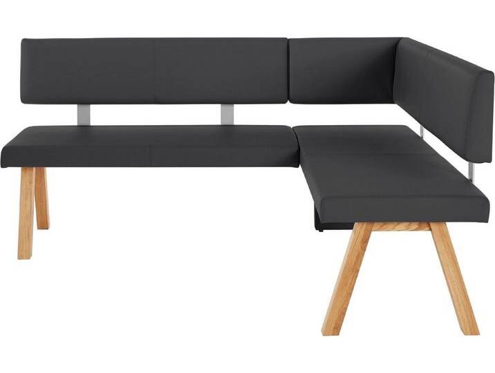 Home affaire Eckbank Rio, Massivholz in Eiche geölt, Esszimmerbank bequem gepolstert, schwarz, Kunstleder, langer Schenkel links, schwarz Home affaire Eckbank Rio, Massivholz in Eiche geölt, Esszimmerbank bequem gepolstert, schwarz, Kunstleder, langer Schenkel links, schwarz von Home-affaire