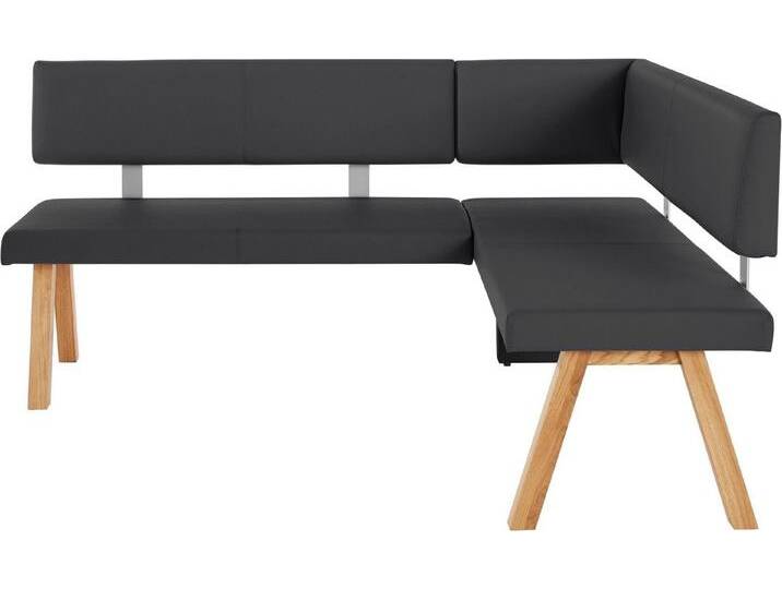 Home affaire Eckbank Rio, Massivholz in Eiche geölt, Esszimmerbank bequem gepolstert, schwarz, Kunstleder, langer Schenkel links, schwarz Home affaire Eckbank Rio, Massivholz in Eiche geölt, Esszimmerbank bequem gepolstert, schwarz, Kunstleder, langer Schenkel links, schwarz von Home-affaire