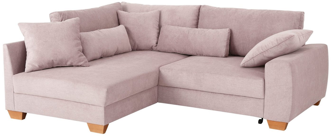 Home affaire Ecksofa, bis zu 140 kg pro Sitzfläche, incl. 2 Nierenkissen und 3 Zierkissen von Home affaire