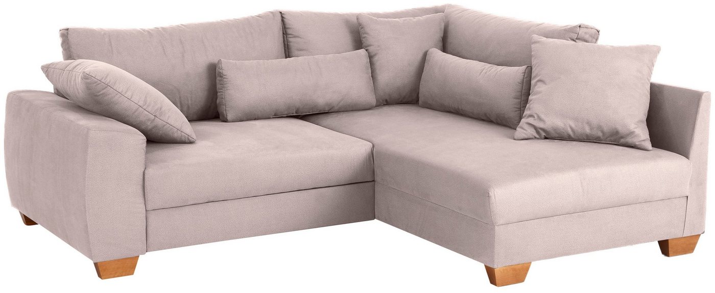 Home affaire Ecksofa, bis zu 140 kg pro Sitzfläche, incl. 2 Nierenkissen und 3 Zierkissen von Home affaire