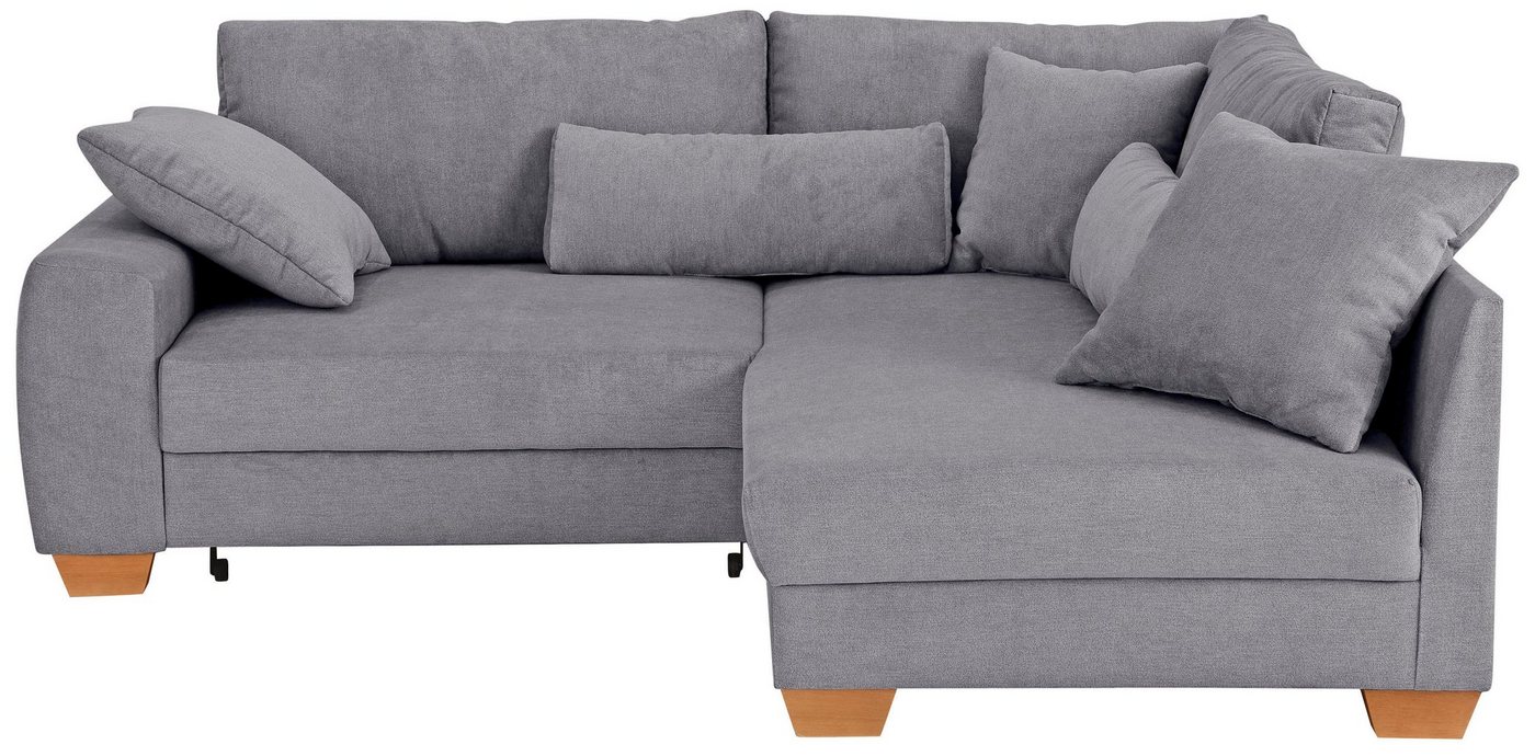 Home affaire Ecksofa L-Form, bis zu 140 kg pro Sitzfläche, incl. 2 Nierenkissen und 3 Zierkissen von Home affaire