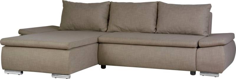 Home affaire Ecksofa Acra L-Form, mit Bettfunktion und Bettkasten, in Mattenoptik von Home affaire