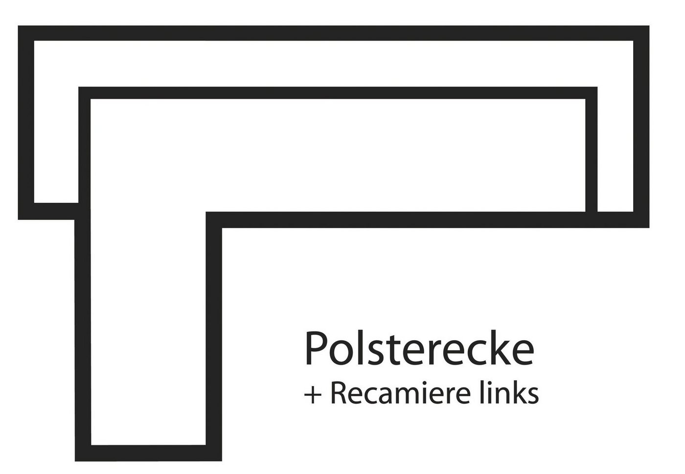 Home affaire Ecksofa Alberto L-Form, wahlweise mit Bettfunktion, inkl. Kopfteilverstellung, mit Recamiere von Home affaire