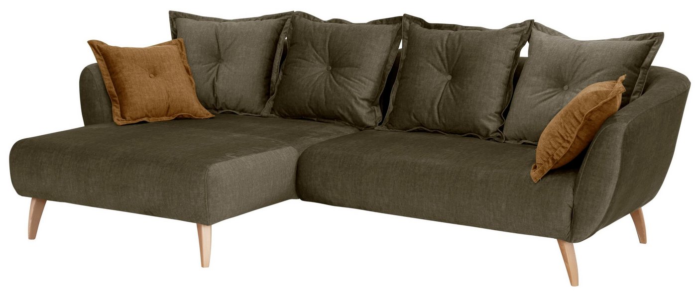 Home affaire Ecksofa Baggio L-Form, Zierkissen inklusive von Home affaire