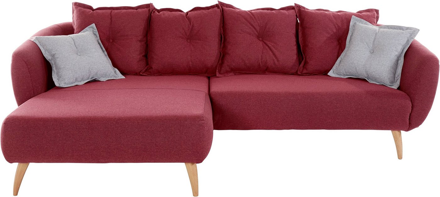 Home affaire Ecksofa Baggio L-Form, Zierkissen inklusive von Home affaire