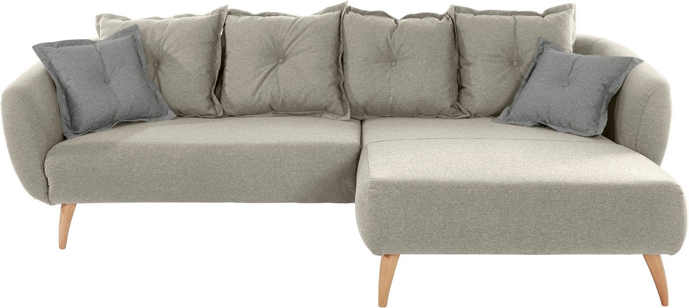 Home affaire Ecksofa Baggio L-Form, Zierkissen inklusive von Home affaire