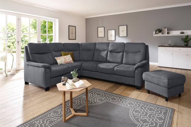 Home affaire Ecksofa Boccaccio L-Form, mit Federkern, incl. Kopfteilverstellung, wahlweise Bettfunktion von Home affaire