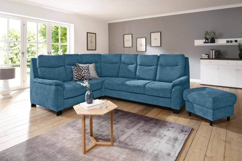 Home affaire Ecksofa Boccaccio L-Form, mit Federkern, incl. Kopfteilverstellung, wahlweise Bettfunktion von Home affaire