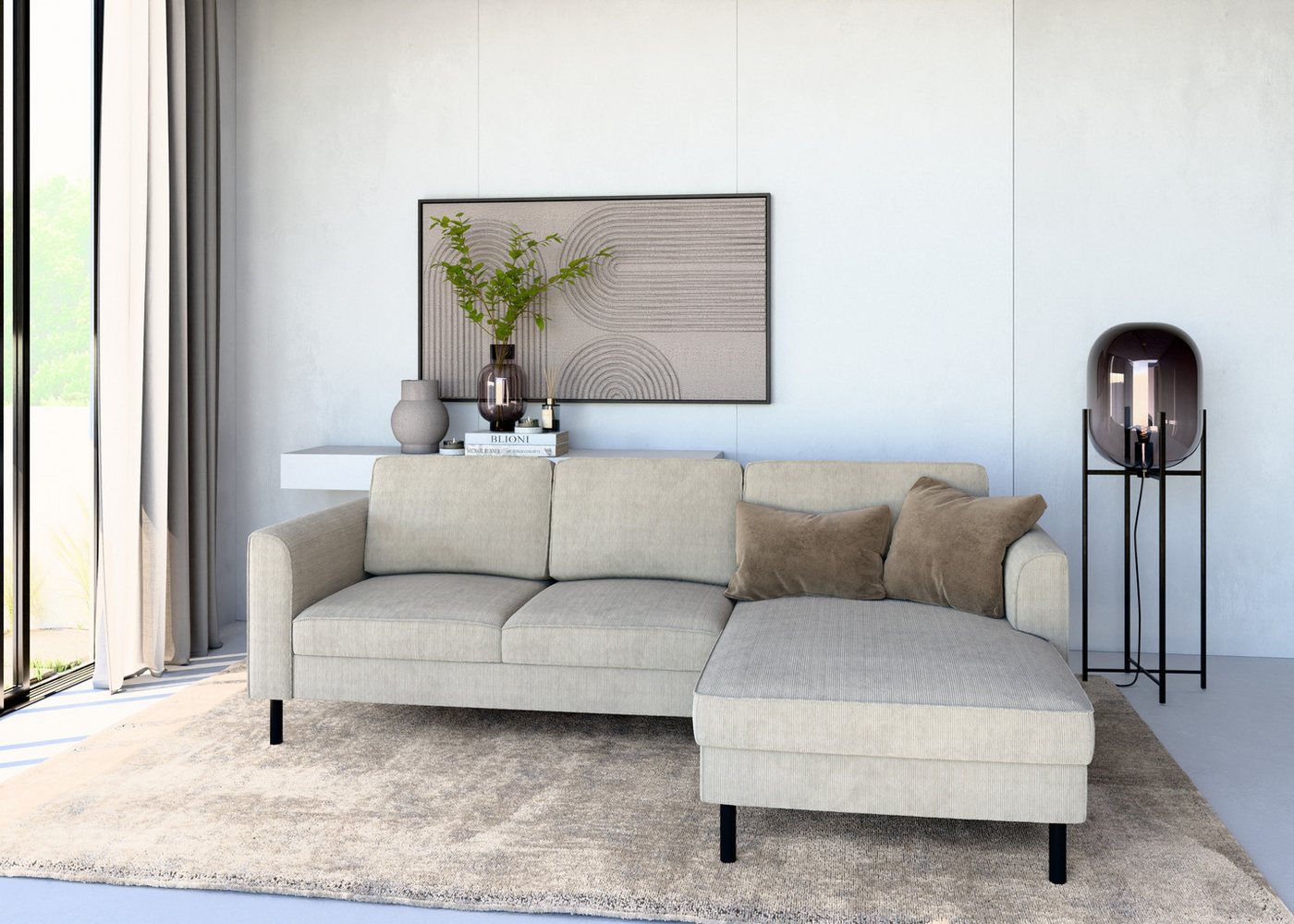 Home affaire Ecksofa Booster Couch wahlweise mit Schlaffunktion und Bettkasten-auch in Cord, Recamiere beidseitig montierbar, Sofa in L-Form, 232 cm Home affaire Ecksofa Booster Couch wahlweise mit Schlaffunktion und Bettkasten-auch in Cord, Recamiere beidseitig montierbar, Sofa in L-Form, 232 cm von Home affaire
