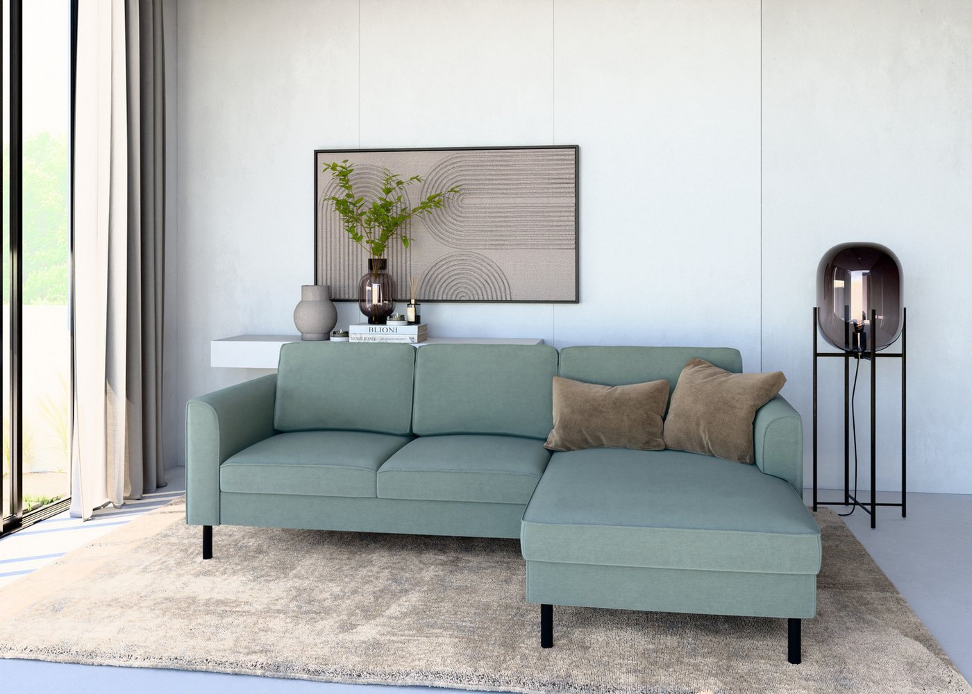 Home affaire Ecksofa Booster Couch wahlweise mit Schlaffunktion und Bettkasten-auch in Cord, Recamiere beidseitig montierbar, Sofa in L-Form, 232 cm Home affaire Ecksofa Booster Couch wahlweise mit Schlaffunktion und Bettkasten-auch in Cord, Recamiere beidseitig montierbar, Sofa in L-Form, 232 cm von Home affaire