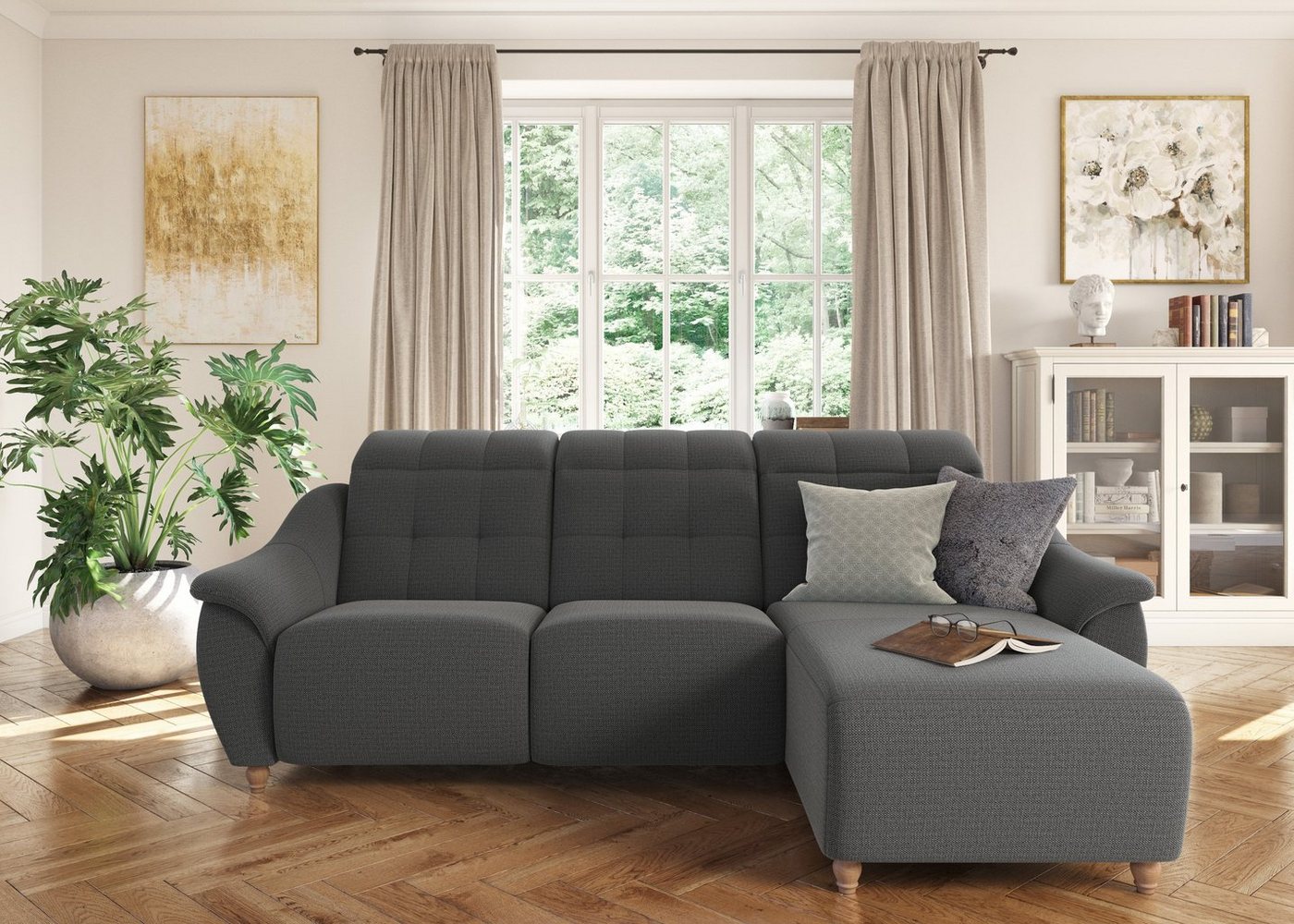 Home affaire Ecksofa Boston L-Form, 2 Teile, Kopfteilverstellung an jeder Sitzfläche, wahlweise Relaxfunktion Home affaire Ecksofa Boston L-Form, 2 Teile, Kopfteilverstellung an jeder Sitzfläche, wahlweise Relaxfunktion von Home affaire