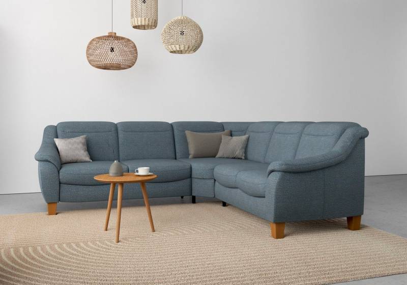 Home affaire Ecksofa Caldera L-Form, Federkern, wahlweise mit Kopfteilverstellung, Bettfunktion, Bettkasten von Home affaire