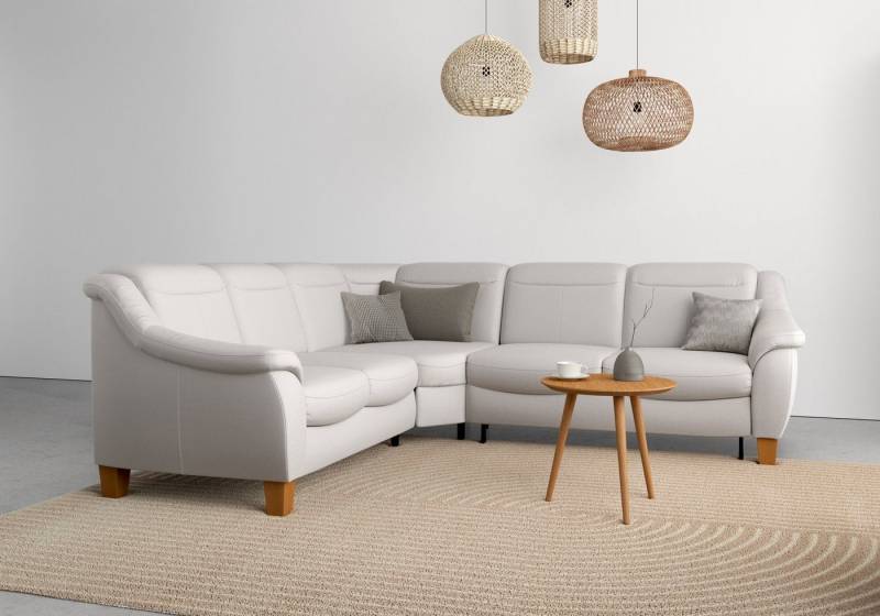 Home affaire Ecksofa Caldera L-Form, Federkern, wahlweise mit Kopfteilverstellung, Bettfunktion, Bettkasten von Home affaire