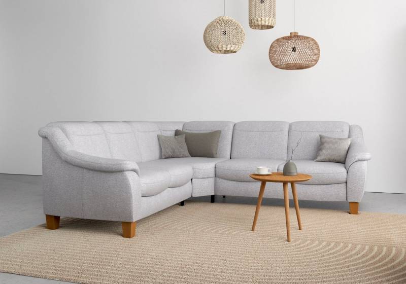 Home affaire Ecksofa Caldera L-Form, Federkern, wahlweise mit Kopfteilverstellung, Bettfunktion, Bettkasten von Home affaire