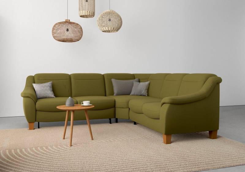 Home affaire Ecksofa Caldera L-Form, Federkern, wahlweise mit Kopfteilverstellung, Bettfunktion, Bettkasten von Home affaire